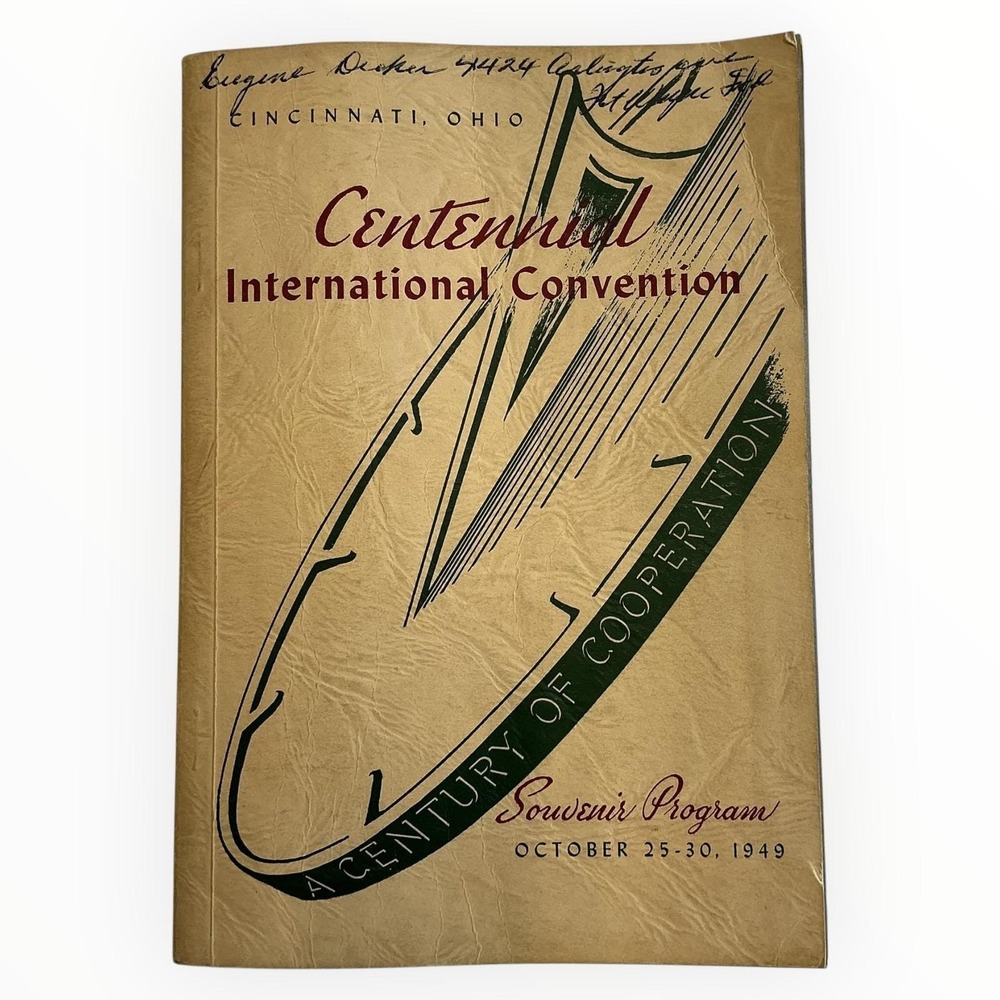 Vintage 1949 Centennial International Convention Cincinnati‎ Ohio Souvenir